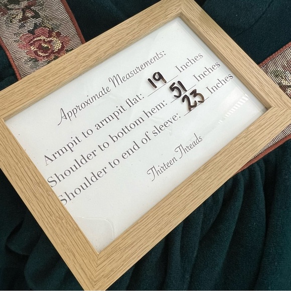 Vanity Fair Vintage Green Cottagecore Long Sleeve Fleece Sleep Gown - Picture 7 of 7